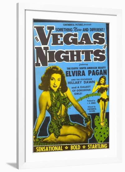 Advertisement for Las Vegas Movie, Nevada-null-Framed Art Print