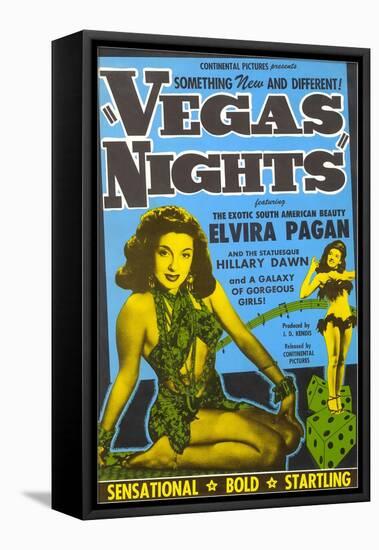 Advertisement for Las Vegas Movie, Nevada-null-Framed Stretched Canvas