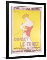 Advertisement for 'Le Furet' Corsets-Leonetto Cappiello-Framed Giclee Print