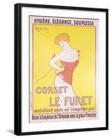 Advertisement for 'Le Furet' Corsets-Leonetto Cappiello-Framed Giclee Print