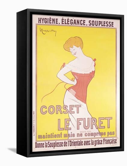 Advertisement for 'Le Furet' Corsets-Leonetto Cappiello-Framed Stretched Canvas