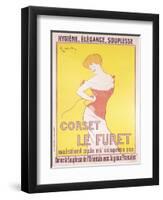 Advertisement for 'Le Furet' Corsets-Leonetto Cappiello-Framed Premium Giclee Print