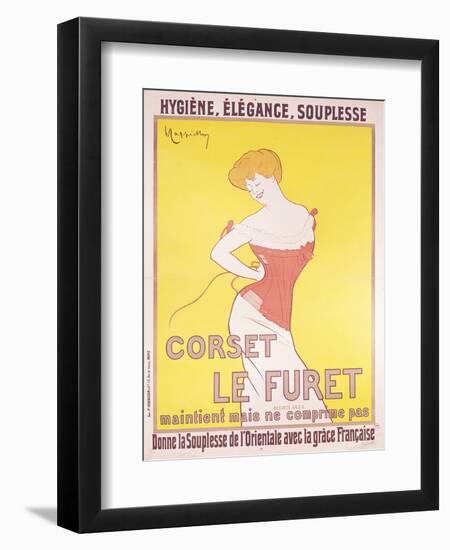 Advertisement for 'Le Furet' Corsets-Leonetto Cappiello-Framed Premium Giclee Print