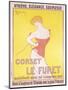 Advertisement for 'Le Furet' Corsets-Leonetto Cappiello-Mounted Premium Giclee Print