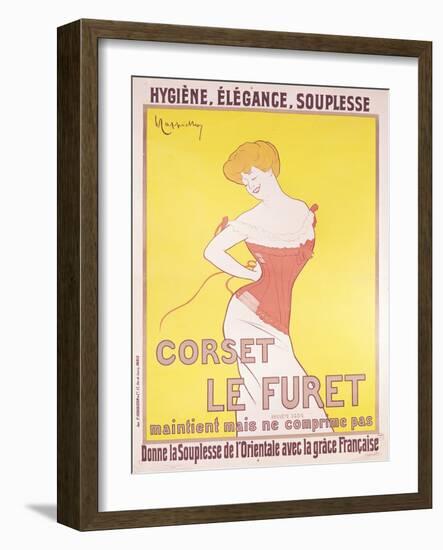 Advertisement for 'Le Furet' Corsets-Leonetto Cappiello-Framed Giclee Print