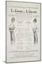 Advertisement for Linen and Underwear, Taken from Les Modes, 1916-null-Mounted Giclee Print