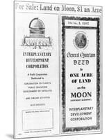 Advertisement for Lunar Real Estate-null-Mounted Giclee Print