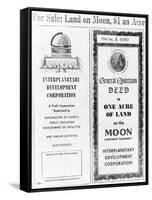 Advertisement for Lunar Real Estate-null-Framed Stretched Canvas