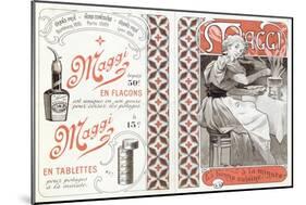 Advertisement for Maggi, late 19th century-Alphonse Mucha-Mounted Giclee Print