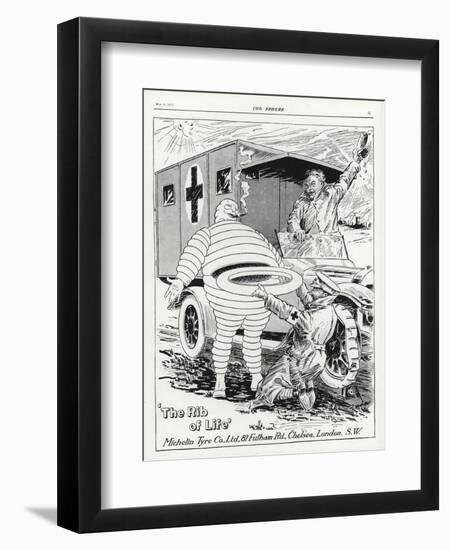 Advertisement for Michelin Tyres-null-Framed Premium Giclee Print