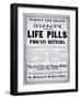 Advertisement for 'Moffat's Vegetable Life Pills and Phoenix Bitters', C.1860-null-Framed Giclee Print