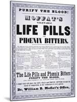 Advertisement for 'Moffat's Vegetable Life Pills and Phoenix Bitters', C.1860-null-Mounted Giclee Print