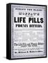 Advertisement for 'Moffat's Vegetable Life Pills and Phoenix Bitters', C.1860-null-Framed Stretched Canvas