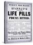 Advertisement for 'Moffat's Vegetable Life Pills and Phoenix Bitters', C.1860-null-Stretched Canvas