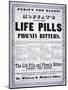 Advertisement for 'Moffat's Vegetable Life Pills and Phoenix Bitters', C.1860-null-Mounted Giclee Print