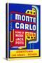 Advertisement for Monte Carlo Club, Las Vegas, Nevada-null-Stretched Canvas