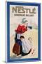 Advertisement for Nestle Chocolat Au Lait, C.1920 (Colour Litho)-null-Mounted Giclee Print