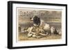 Advertisement for Old Dog Tray-null-Framed Art Print