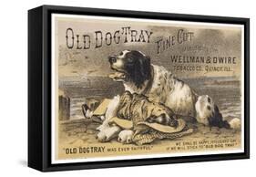Advertisement for Old Dog Tray-null-Framed Stretched Canvas