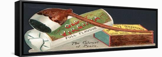 Advertisement for Old Virginia Tobacco-null-Framed Stretched Canvas