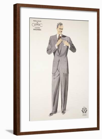 Advertisement for Olympic's 'London' Suit, 1929-30-null-Framed Giclee Print