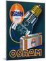 Advertisement for Osram Lightbulbs, 1927-null-Mounted Giclee Print