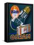 Advertisement for Osram Lightbulbs, 1927-null-Framed Stretched Canvas