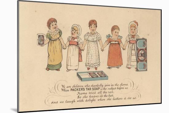Advertisement for Packer's Tar Soap, C.1880-American School-Mounted Giclee Print