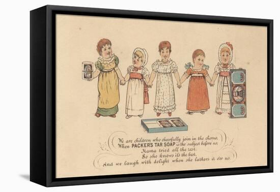 Advertisement for Packer's Tar Soap, C.1880-American School-Framed Stretched Canvas