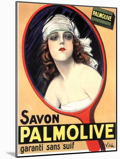 Advertisement for Palmolive Soap by Emilio Vila, 1926-null-Mounted Photo