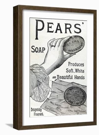 Advertisement for Pears' Soap. 1887. Engraving-English School-Framed Giclee Print