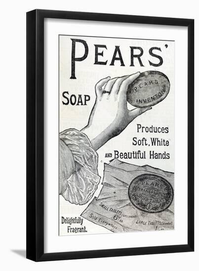 Advertisement for Pears' Soap. 1887. Engraving-English School-Framed Giclee Print