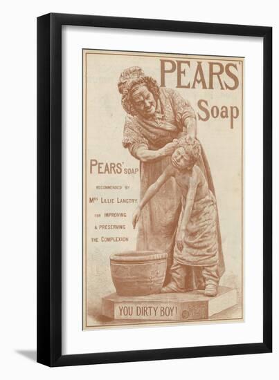 Advertisement for Pears' Soap-null-Framed Giclee Print