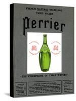 Advertisement for Perrier water, 1905. Artist: Unknown-Unknown-Stretched Canvas