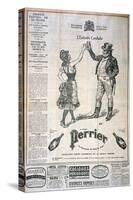 Advertisement for Perrier Water-null-Stretched Canvas