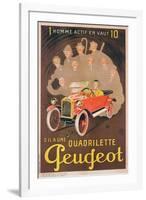 Advertisement for Peugeot, c.1910-Mich-Framed Giclee Print