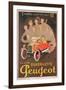 Advertisement for Peugeot, c.1910-Mich-Framed Giclee Print