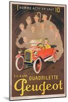 Advertisement for Peugeot, c.1910-Mich-Mounted Premium Giclee Print