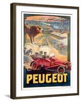 Advertisement for Peugeot, Printed by Affiches Camis, Paris, c.1922-Francisco Tamagno-Framed Premium Giclee Print