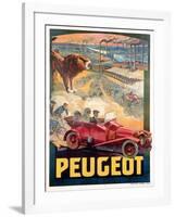 Advertisement for Peugeot, Printed by Affiches Camis, Paris, c.1922-Francisco Tamagno-Framed Giclee Print