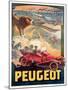 Advertisement for Peugeot, Printed by Affiches Camis, Paris, c.1922-Francisco Tamagno-Mounted Giclee Print