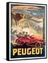 Advertisement for Peugeot, Printed by Affiches Camis, Paris, c.1922-Francisco Tamagno-Framed Stretched Canvas