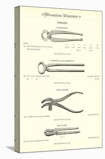 Advertisement for Pincers and Pliers-null-Stretched Canvas