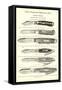 Advertisement for Pocket Knives-null-Framed Stretched Canvas