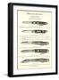 Advertisement for Pocket Knives-null-Framed Art Print