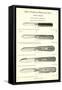 Advertisement for Pocket Knives-null-Framed Stretched Canvas