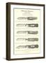 Advertisement for Pocket Knives-null-Framed Art Print