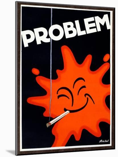 Advertisement for 'Problem Cigarettes' Printed in Berlin, 1927-null-Mounted Giclee Print