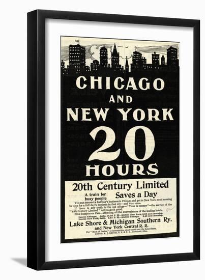 Advertisement for Railroad Service-null-Framed Giclee Print