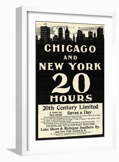 Advertisement for Railroad Service-null-Framed Giclee Print